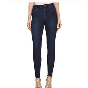 NEW REISS 360 Bi Stretch High Rise Skinny Jeans Indigo Size:25